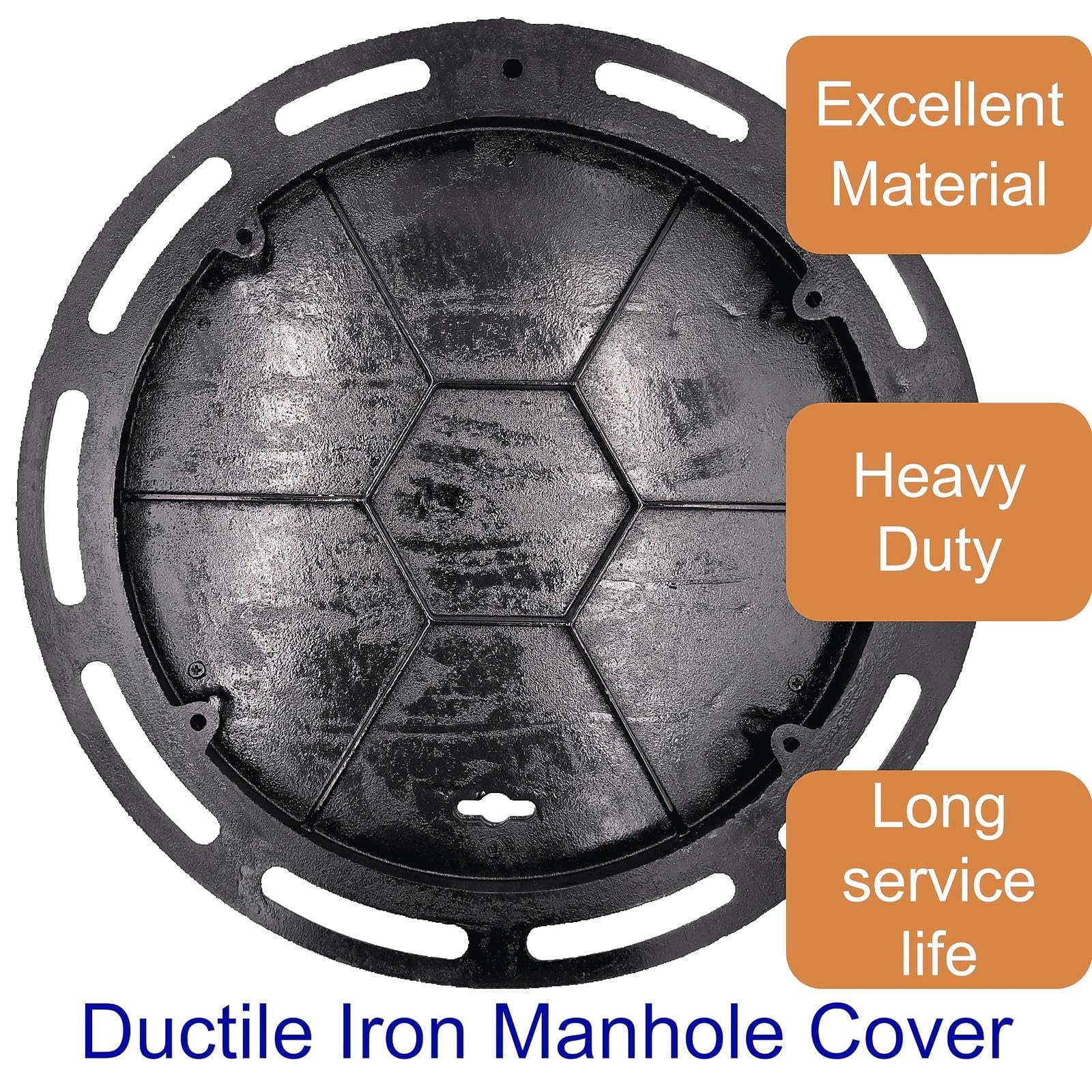 Amazon.com: DuuMuut 20 in Cast Iron Manhole Cover and Frame for 18
